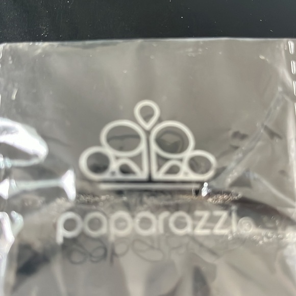 Paparazzi, pink, and clear, glitter, earring, studs - Picture 4 of 5